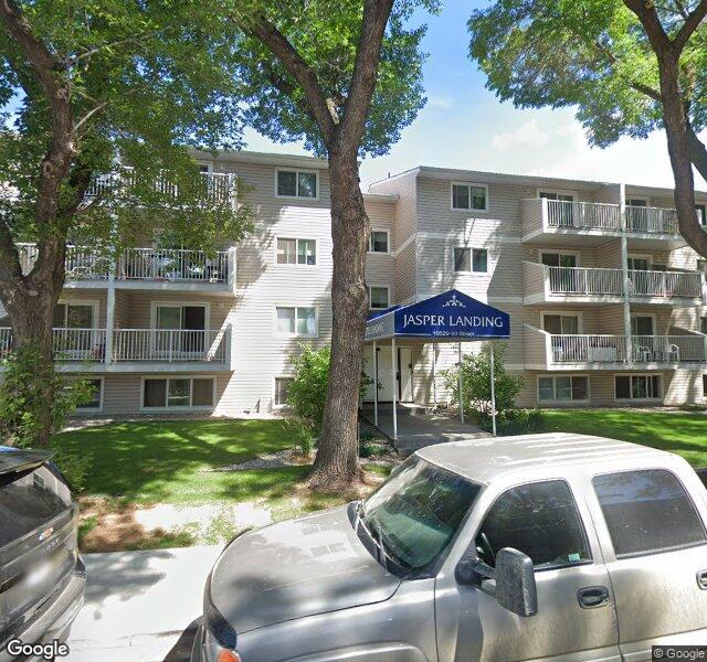Street view of 202-10529 93 Street NW, Edmonton