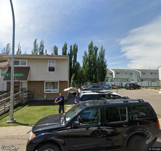 Street view of 100 Dickinsfield Court NW, Edmonton