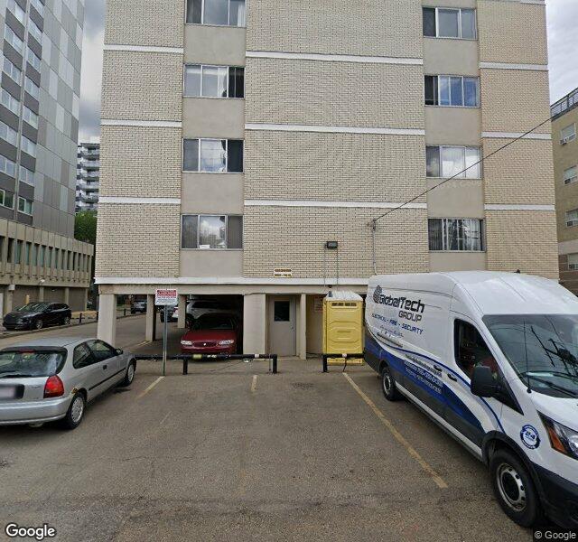 Street view of 404-10021 116 Street NW, Edmonton