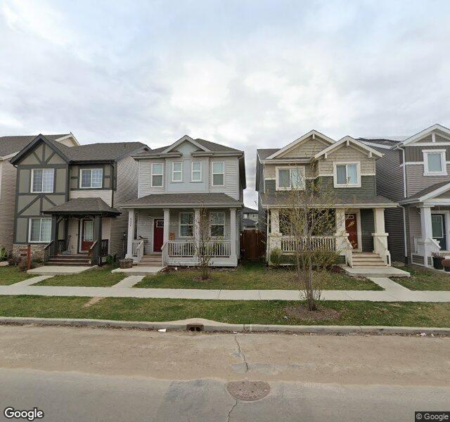 Street view of 4036 Chappelle Green SW, Edmonton