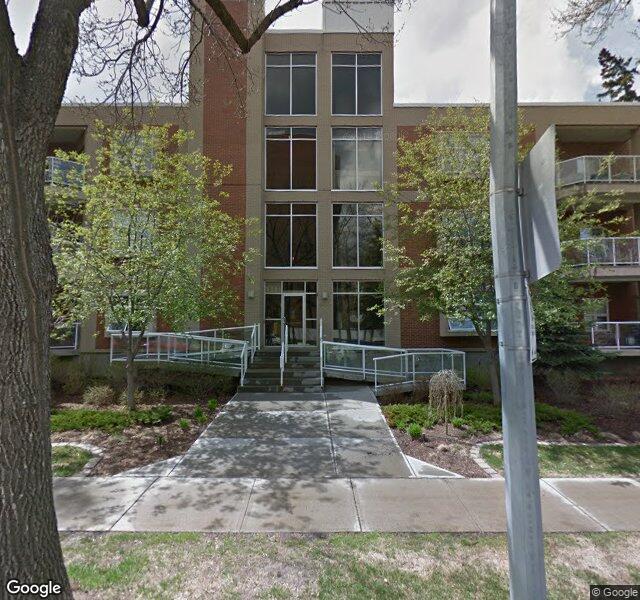 Street view of 207-9910 111 Street NW, Edmonton