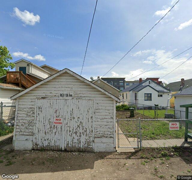 Street view of 9630 106 Avenue NW, Edmonton