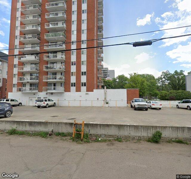 Street view of 1702-10150 117 Street NW, Edmonton