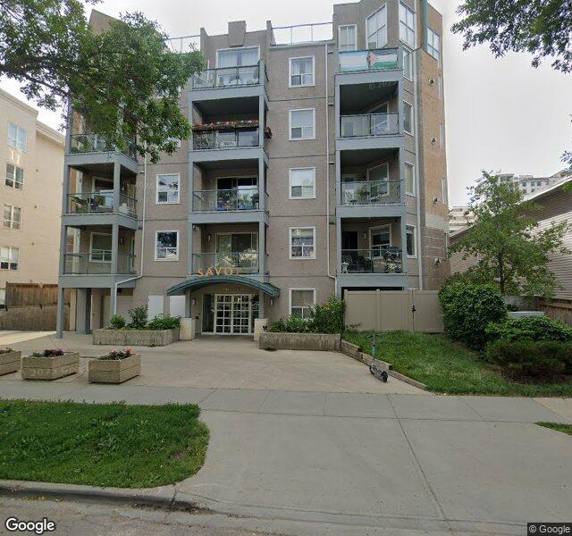 Street view of 205-10011 110 Street NW, Edmonton