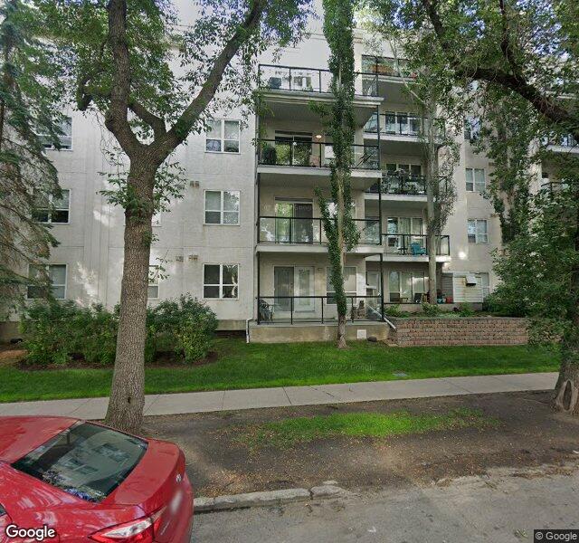Street view of 124-10023 110 Street NW, Edmonton