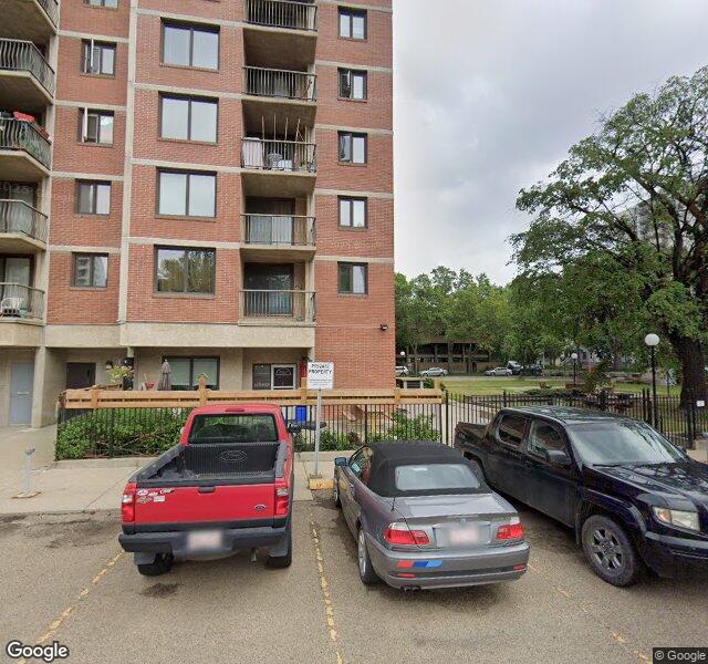 Street view of 302-9916 113 Street NW, Edmonton