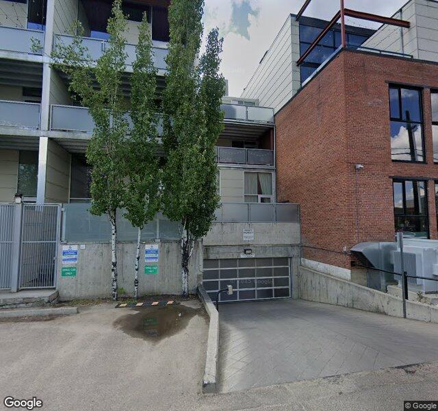 Street view of 237-10309 107 Street NW, Edmonton